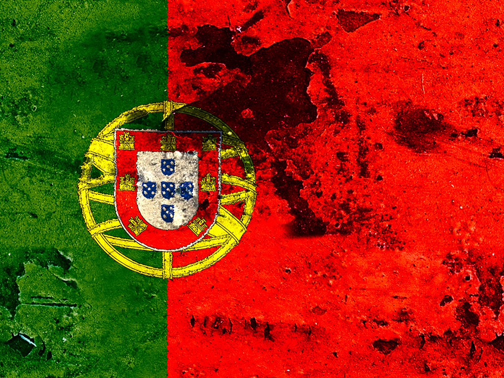 Fahne Portugals - Portugal Flagge