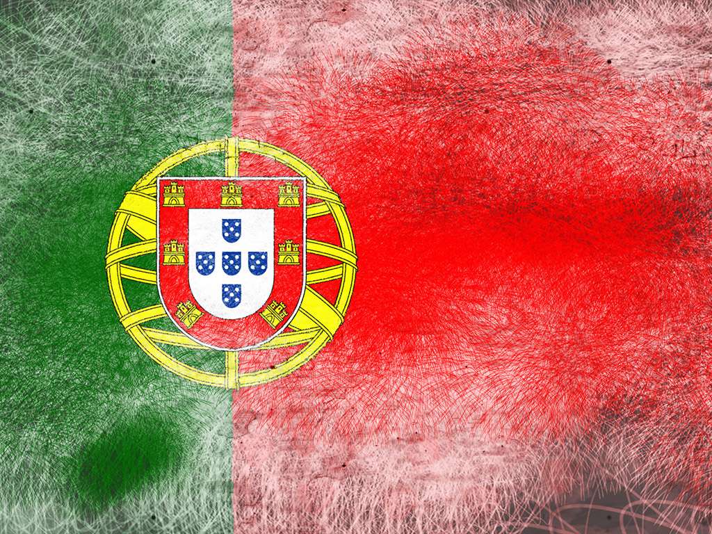 Fahne Portugals - Portugal Flagge