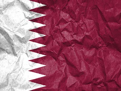 Die Flagge Katars