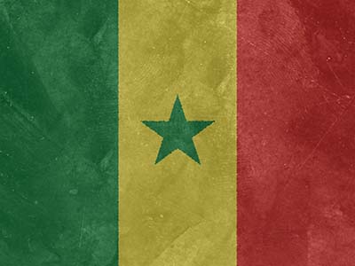 Die Flagge des Senegal