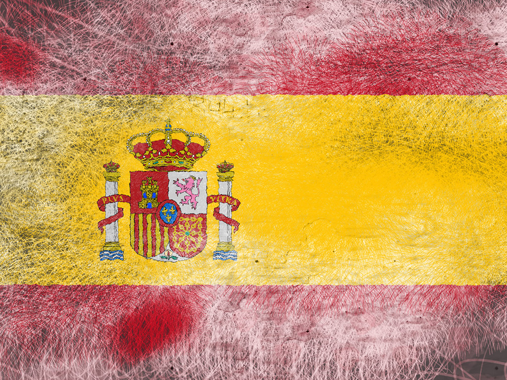 Die Flagge Spaniens - Rot-Gelb-Rot