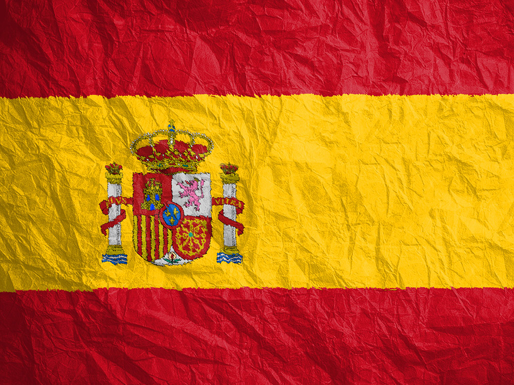 Die Flagge Spaniens - Rot-Gelb-Rot