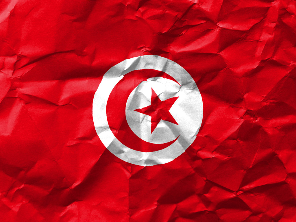Fahne Tunesiens - Tunesien Flagge