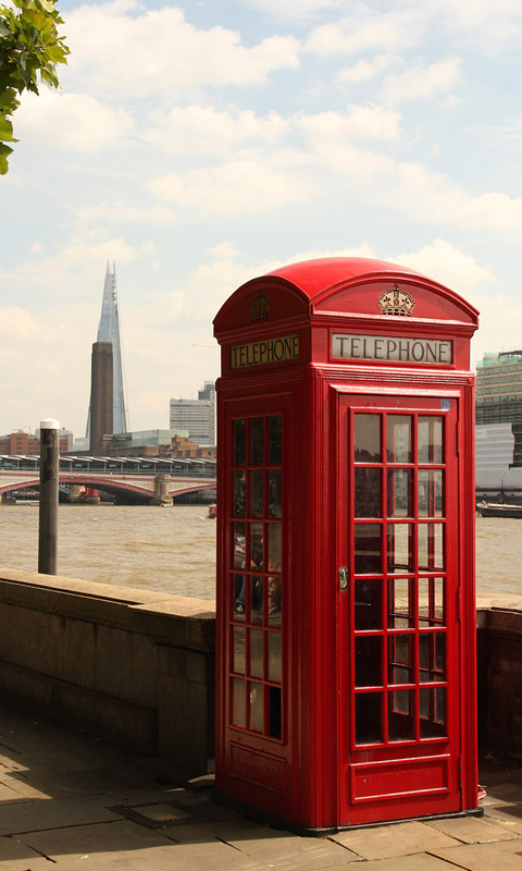 Handy Hintergrundbild: London - Rote Telefonzelle