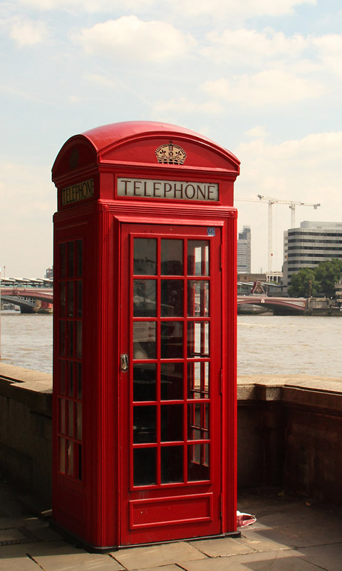 Handy Hintergrundbild: London - Rote Telefonzelle