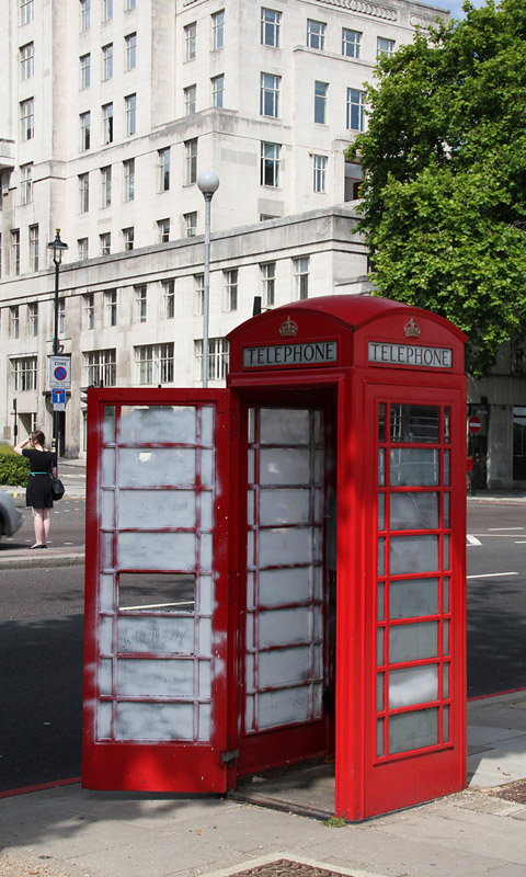 Handy Hintergrundbild: London - Rote Telefonzelle