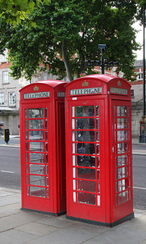 Handy Hintergrundbild: London - Rote Telefonzelle