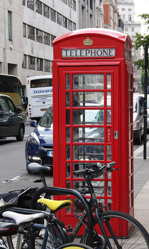 Handy Hintergrundbild: London - Rote Telefonzelle