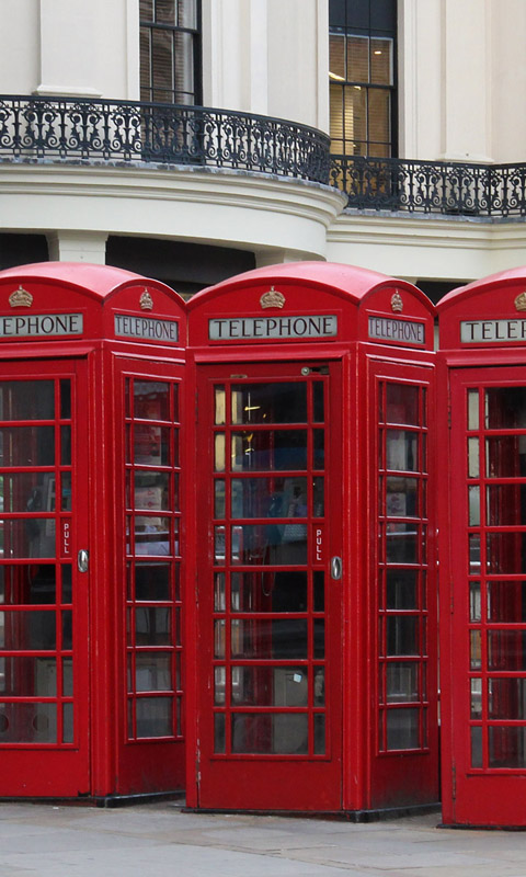 Handy Hintergrundbild: London - Rote Telefonzelle