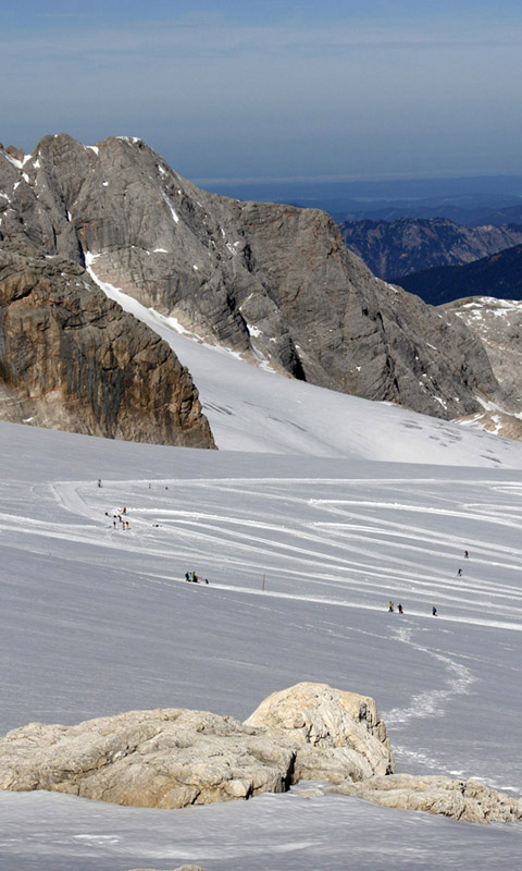 Handy Hintergrundbild: Der Dachstein, Die Alpen, Winter, Schnee, Berg