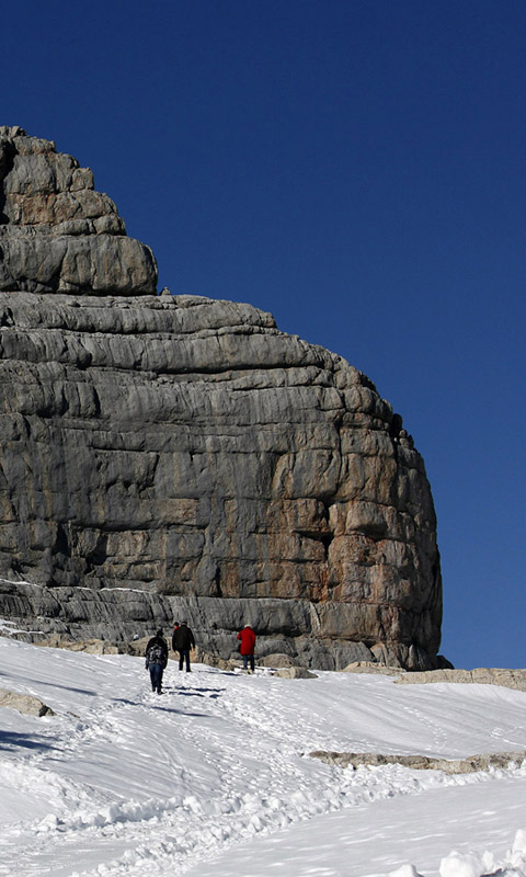 Handy Hintergrundbild: Der Dachstein, Die Alpen, Winter, Schnee, Berg