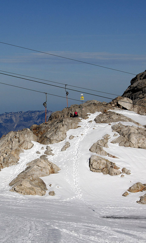 Handy Hintergrundbild: Der Dachstein, Die Alpen, Winter, Schnee, Berg