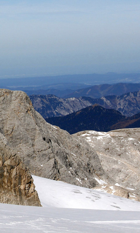 Handy Hintergrundbild: Der Dachstein, Die Alpen, Winter, Schnee, Berg