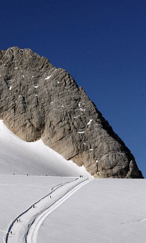 Der Dachstein, Die Alpen, Winter, Schnee, Berg.012