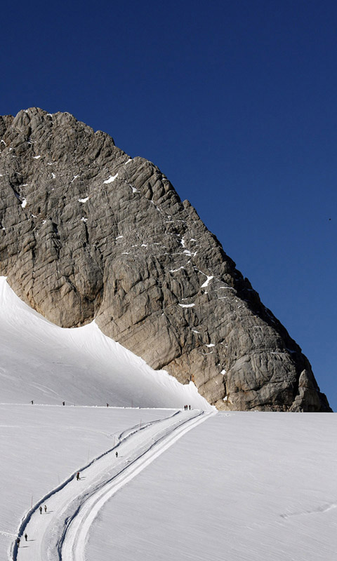 Handy Hintergrundbild: Der Dachstein, Die Alpen, Winter, Schnee, Berg