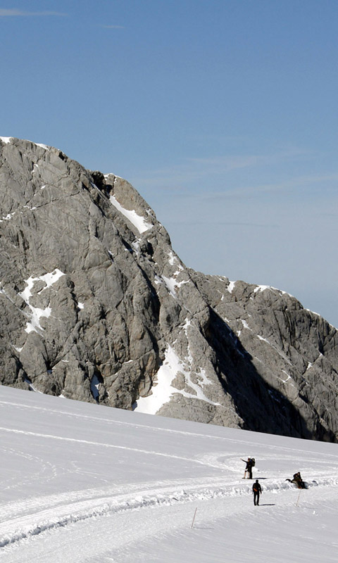 Handy Hintergrundbild: Der Dachstein, Die Alpen, Winter, Schnee, Berg