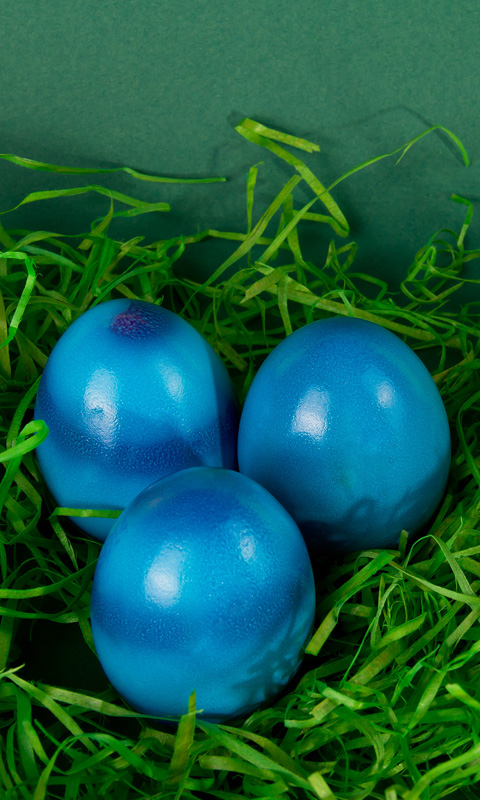 Handy Hintergrundbild: Ostereier - Frohe Ostern!