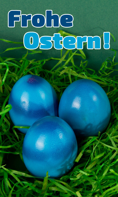 Handy Hintergrundbild: Ostereier - Frohe Ostern!