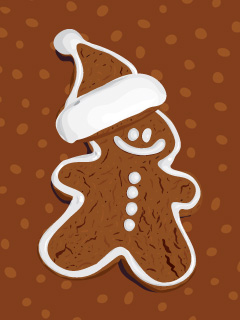 Gingerbread Handy Hintergrundbild