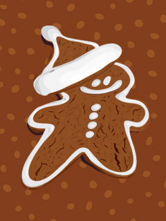 Gingerbread Handy Hintergrundbild