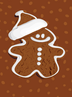 Gingerbread Handy Hintergrundbild