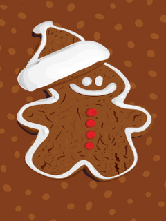 Gingerbread Handy Hintergrundbild