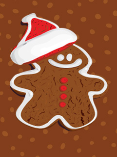 Gingerbread Handy Hintergrundbild