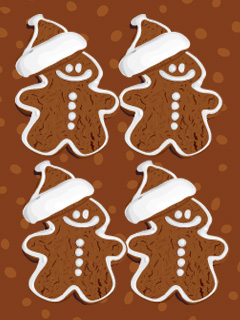 Gingerbread Handy Hintergrundbild