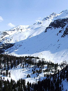 Winter in den Alpen, Schnee - Handy Hintergrundbild