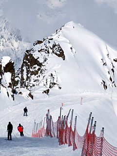 Winter in den Alpen, Schnee - Handy Hintergrundbild