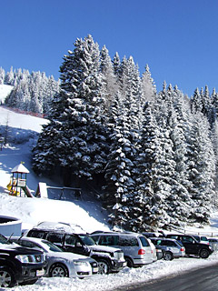 Winter in den Alpen, Schnee - Handy Hintergrundbild