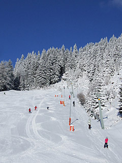 Winter in den Alpen, Schnee - Handy Hintergrundbild