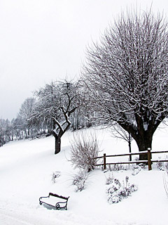 Winter in den Alpen, Schnee - Handy Hintergrundbild