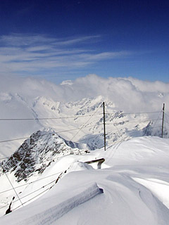 Winter in den Alpen, Schnee - Handy Hintergrundbild