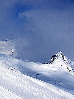 Winter in den Alpen, Schnee - Handy Hintergrundbild