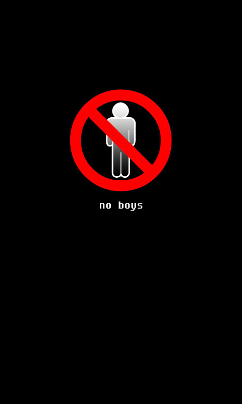 No boys