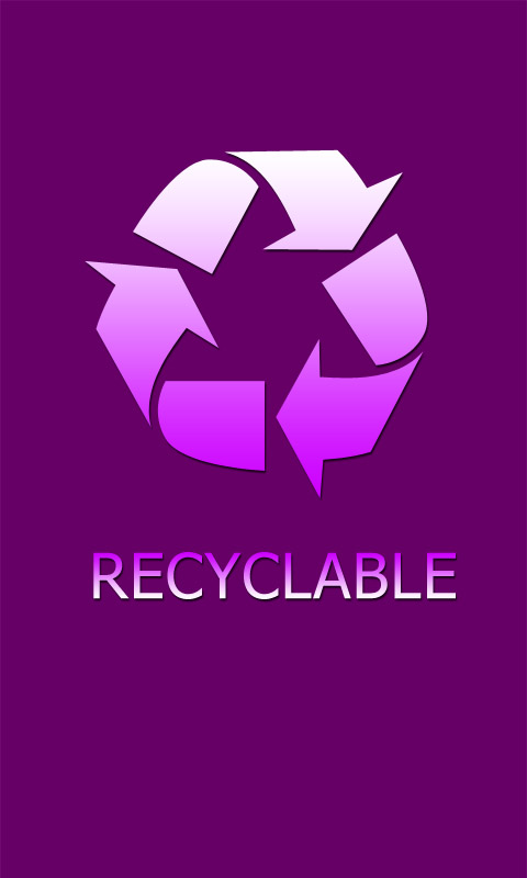 Handy Hintergrundbild - Wiederverwertbar / Recyclable