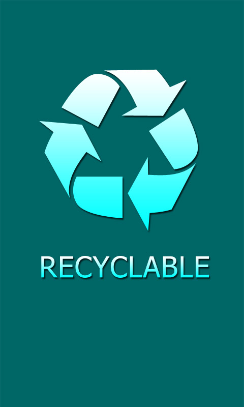 Handy Hintergrundbild - Wiederverwertbar / Recyclable
