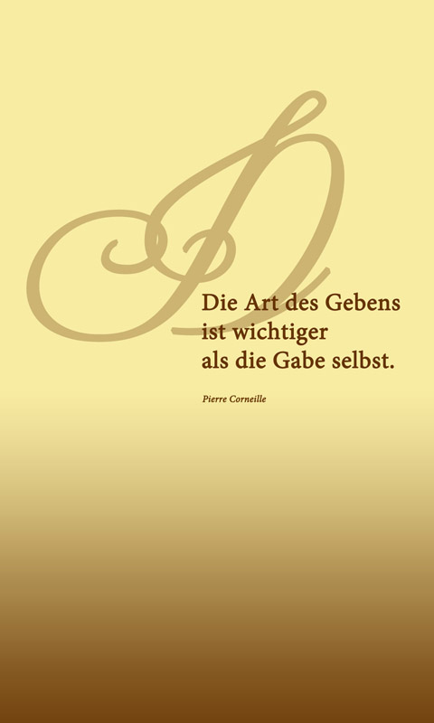 Die Art des Gebens ist wichtiger, als die Gabe selbst..001