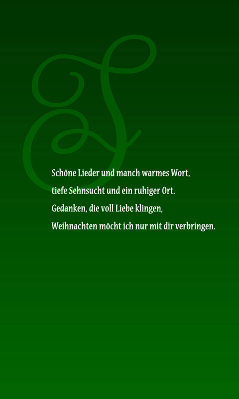 Handy Hintergrundbild - Schöne Lieder und manch warmes Wort...