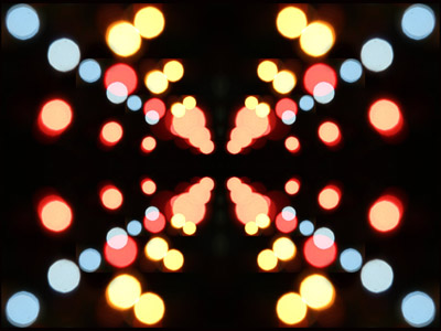 Bunte Lichte, schwarzer Hintergrund