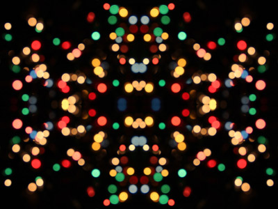 Bunte Lichte, schwarzer Hintergrund