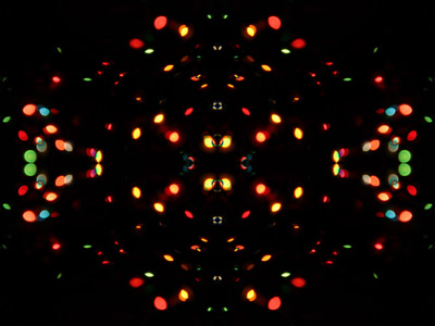 Bunte Lichte, schwarzer Hintergrund