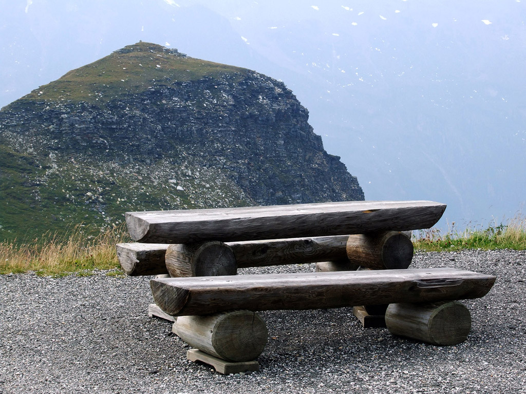 Sitzbank (Grossglockner Hochalpenstrasse) - Hintergrundbild kostenlos