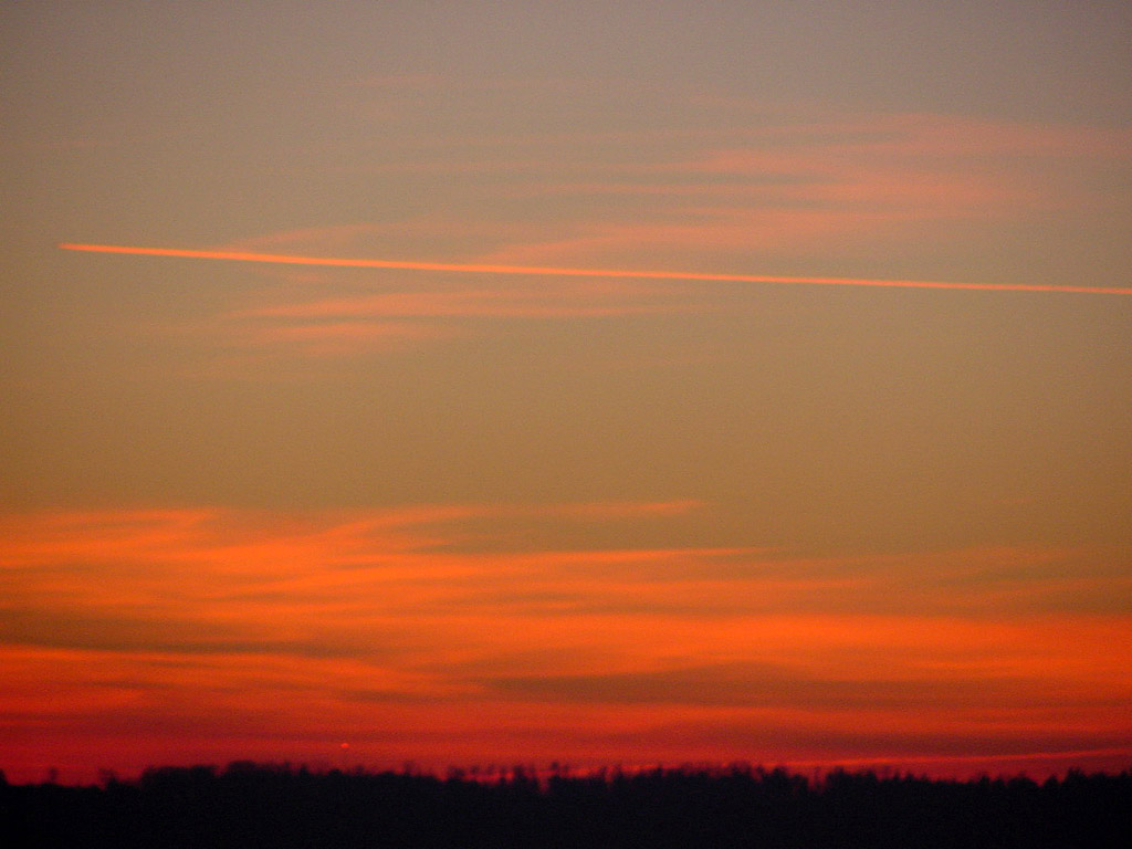Sonnenuntergang - roter Himmel - Kostenloses Hintergrundbild