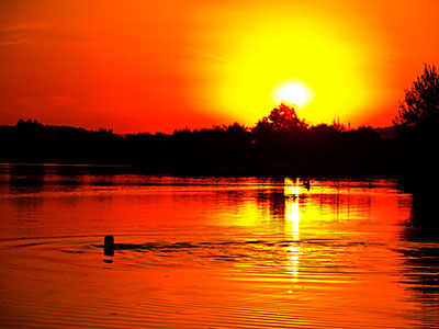 Sonnenuntergang in Hessen