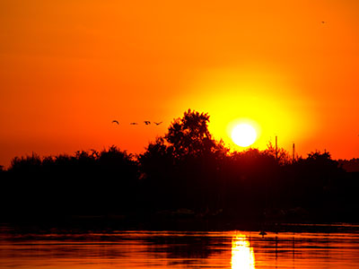 Sonnenuntergang in Hessen