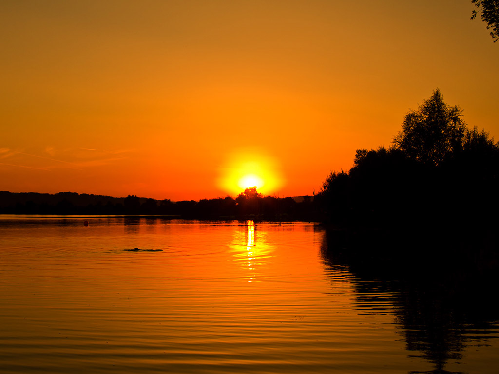 Sonnenuntergang in Hessen