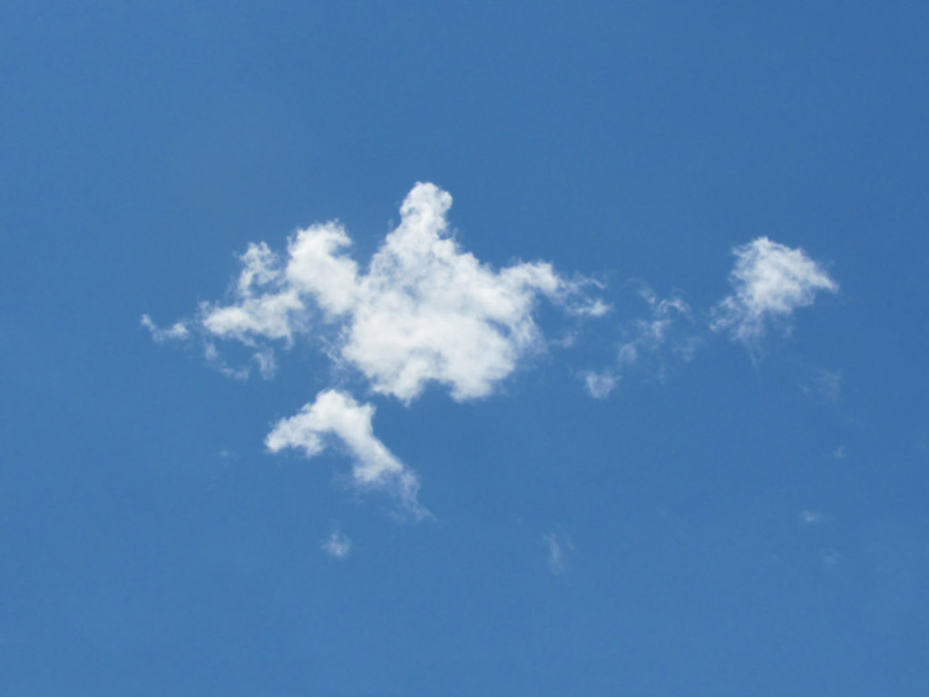 Wolke - blauer Himmel - Kostenloses Hintergrundbild