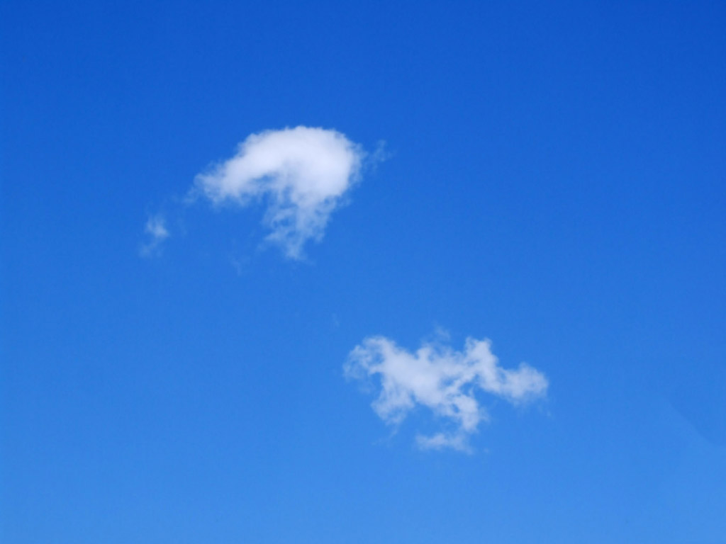 Wolke - blauer Himmel - Kostenloses Hintergrundbild